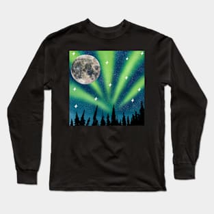 Moon and night Long Sleeve T-Shirt